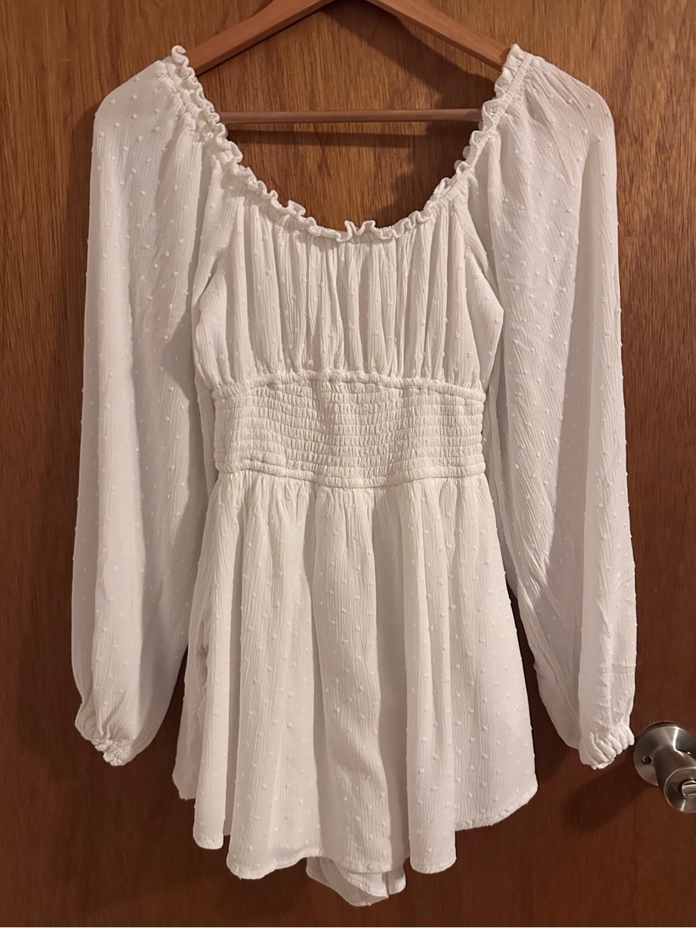 Hollister White Jumper
